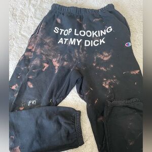 Pizza Slime “stop looking at my dick” sweatpants
